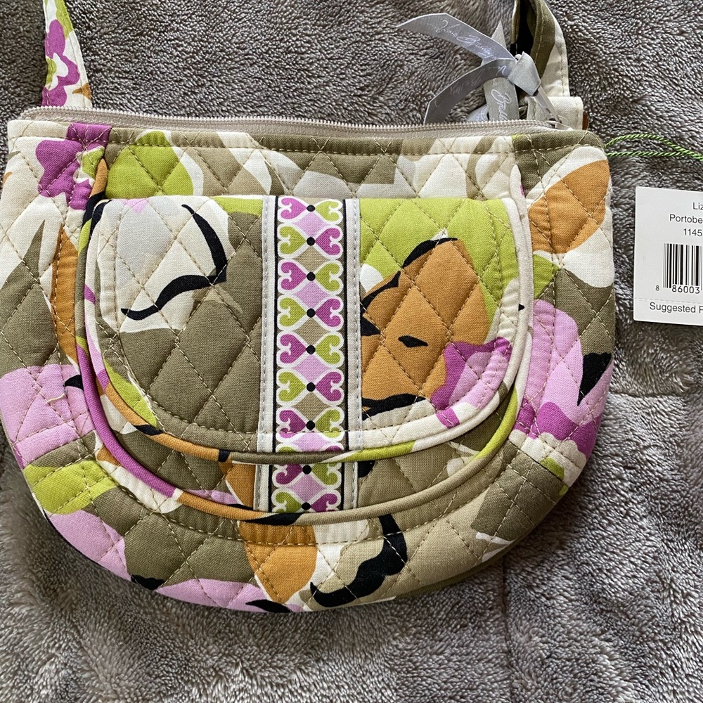 Vera Bradley “ Lizzy” Quilted Floral Crossbody Bag - Picture 4 of 7